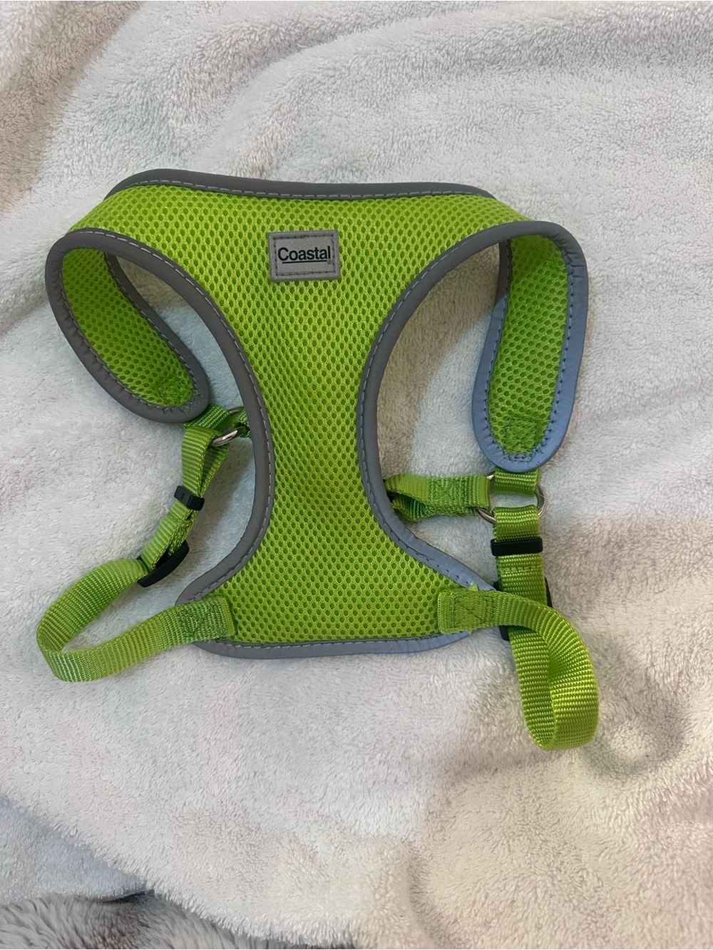 Coastal Lime Green Small Dog Harness - Padded Mesh Comfort
